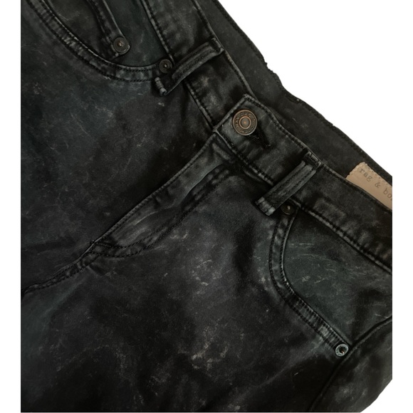 Rag & Bone The Legging Skinny Jeans in Rosebowl Black Size 28, Worn 2x - Picture 6 of 12